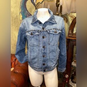BlankNYC studded jeans jacket long sleeve